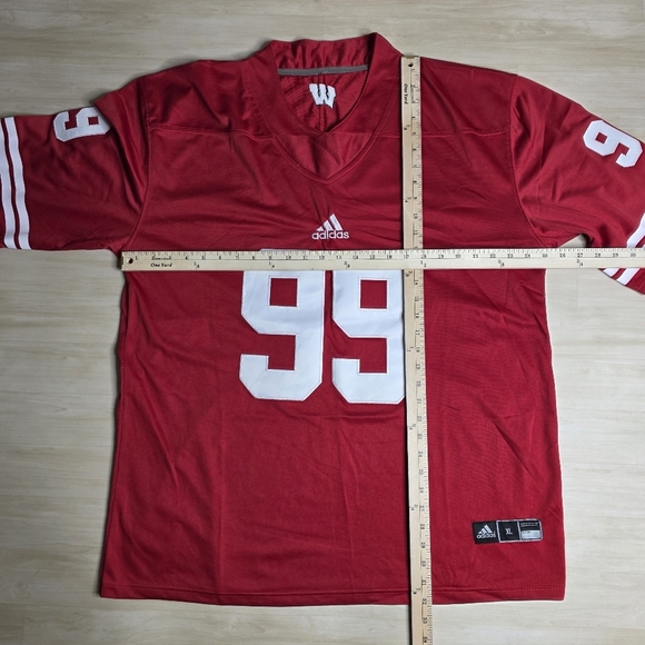 Adidas JJ Watt Wisconsin Badgers Football Jersey‎ Red Size XL - Picture 6 of 10